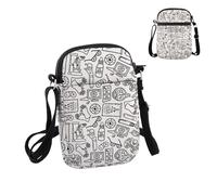 PYOUL Sac à bandoulière pour ophtalmologie, ophtalmologiste, ophtalmologiste, sac de voyage, sac d'allaitement, Ophtalmologie Doodles Cb