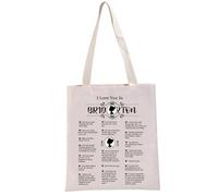 PYOUL Sac fourre-tout avec inscription « I Love You In B » pour fans de la série télévisée Regency Romance, Sac fourre-tout Love You in B, Large
