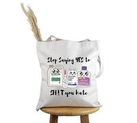 PYOUL Sac fourre-tout gastroentérologue avec inscription « Stop Saying Yes to Sh!t You Hate », Yes to Sh!t Tote, medium