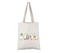 PYOUL Sac fourre-tout pour professeur d'anglais Motif oies mignonnes, Geese English Teacher T, medium