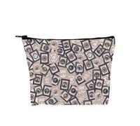 PYOUL Silence Lambs Sac de maquillage inspiré du film Hannibal Stamps 2.0 Sac de maquillage Hannibal Sac à cosmétiques Cadeau pour amateur de films d'horreur, Hannibal Stamps 2.0 Sac
