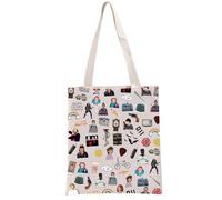 PYOUL ST Sac fourre-tout avec inscription « Friends Don't Lie » inspiré de la série TV ST Fandom Merch Eleven, Sac fourre-tout Dont Lie, Large