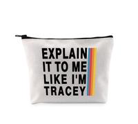 PYOUL Trousse de maquillage amusante Explain It to Me pour fans de podcast, sac à cosmétiques, cadeau, Sac Explain It