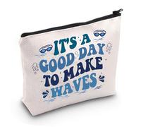 PYOUL Trousse de maquillage avec inscription « It's A Good Day to Make Waves », Make Waves Sac EU