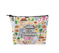 PYOUL Trousse de maquillage avec inscription « It's A Singapore Thing » - Culture singapourienne - Cadeau de voyage, Sac Singapore Thing