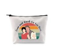 PYOUL Trousse de maquillage inspirée de la comédie avec inscription « Come and Knock Our Door », Sac Knock Our Door