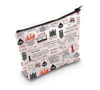 PYOUL Trousse de maquillage inspirée du livre Inscription Barri-University Dark Romance Book Club Cosmetic Bag Bookish Merch, Sac Barri-University