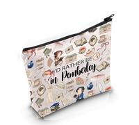 PYOUL Trousse de maquillage inspirée du roman romantique « I'd Rather Be in Pemberley » pour fans de Benneth et Darcy, Be in Pemberley Bag