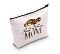 PYOUL Trousse de maquillage pour amoureux de serpent python, Ball Python Sac pour maman