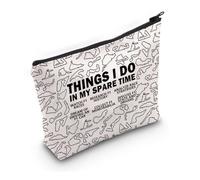 PYOUL Trousse de maquillage pour fan de voiture de course avec inscription « Things I Do in My Spare Time », Temps libre Car Racing B