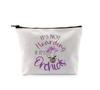 PYOUL Trousse de maquillage pour orchidées Cadeau pour amoureux des orchidées, Sac à orchidées If It's