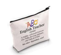 PYOUL Trousse de maquillage pour professeur de grammaire anglaise Idéal pour la rentrée scolaire, Sac pour professeur d'anglais