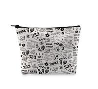 PYOUL Trousse de maquillage spirituelle avec motif ange et engourdissement 3 x 3, 3 x 3 sacs
