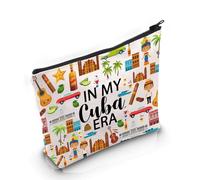 PYOUL Trousse de maquillage sur le thème cubain pour amoureux de la culture cubaine Cadeau pour amoureux de la culture cubaine, Sac My Cuba Era