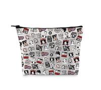 PYOUL Trousse de maquillage sur le thème de l'horreur S Killer True Crime Lover Trousse de maquillage Cadeau pour fan d'horreur, S Killer Bag