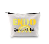 PYOUL Trousse de survie Endo pour endométriose Trousse de maquillage Endométriose Guerrier Trousse à cosmétiques pour maladie chronique, Endo Survival K B