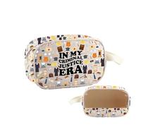PYOUL Trousse de toilette transparente avec inscription « My Criminal Justice Era », Criminal Justice Mb