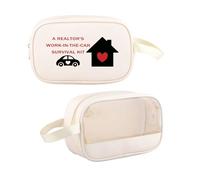 PYOUL Trousse de toilette transparente pour agent immobilier, travail de l'agent immobilier, Agents immobiliers travaillent Mb