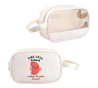 PYOUL Trousse de toilette transparente pour don d'organes, Moins de Mo de rein