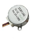 PYouo-DC Motor 35BYJ46 Moteur à engrenages pas à pas, DC 5 V 12 V 300 Ohms, petit moteur pas à pas à aimant permanent 24 V, pièces de réparation for humidificateur(5v 20 Ohms,10MM shaft)