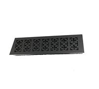 PYouo-Petite Bouche d'aération, 2pcs Fleur de Neige Grille rectangulaire en Aluminium Air Vent Grille Couverture, Meubles Chaussures Placard Flush Cabinet, Or, Argent, Noir, Accessoires de décoration