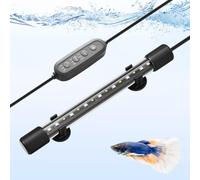 PYPABL 28cm Lampe pour Aquarium 24/7 avec LED RGBW à Spectre Complet, Rampe pour Aquarium Etanche IP68 avec Régulation de Luminosité, Minuterie et Ajustement de Couleur