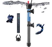 PYPABL Chauffage pour Aquarium 25W 50W 100W 200W 300W Chauffage Submersible en Verre pour Aquariums de 10 à 300 litres pour Poissons et Tortues (300W)