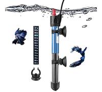 PYPABL Chauffage pour Aquarium 25W 50W 100W 200W 300W Chauffage Submersible en Verre pour Aquariums de 10 à 300 litres pour Poissons et Tortues (25W)