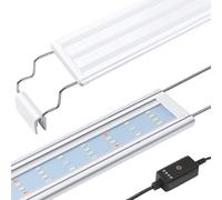 PYPABL Rampe LED Aquarium Spectre Complet, Lumière LED Aquarium Plantes avec Minuterie, Supports Extensibles Stables 40-60cm, Lumière Classique pour Petit Nano Mini Aquarium Eau Douce