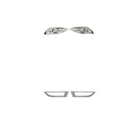 PYPFQUMQGR Grille Calandre Antibrouillard Cadre De Phares Antibrouillard Avant Et Arrière Garniture De Protection pour CRV CR-V 2012 2013 2014 Accessoires Extérieurs Voiture Brillants (2 Products)