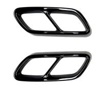 PYPFQUMQGR Lot De 2 Cache-Silencieux D'échappement Arrière pour Mercedes pour Benz Classe C W206 C200 C260 C300 2020 À Aujourd'hui Voiture Embout Arrière(Glossy Black)