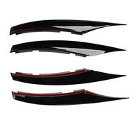 PYPFQUMQGR pour Mercedes pour Benz Classe A W177 V177 A180 A200 A220 A250 2019-2023 Bandes De Feux Antibrouillard Avant Garniture (Glossy Black)