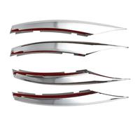 PYPFQUMQGR Spoiler Avant Voiture pour Mercedes pour Benz Classe A W177 V177 A180 A200 A220 A250 2019-2023 Garnitures De Phares Antibrouillard Avant(Bright Silver)