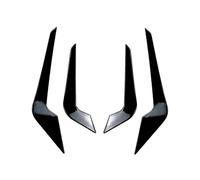 PYPFQUMQGR Spoiler Avant Voiture pour Série 2 M2 F87 Coupé 2 Portes 2016-2021 Garnitures De Grilles D'aération Latérales De Pare-Chocs Avant Cadre D'admission d'air Becquet(Glossy Black)