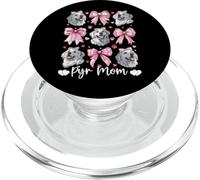 Pyr Mom Mama Great Pyrénées Chien Fête des Mères Coquette Bow PopSockets PopGrip pour MagSafe