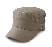 Pyrafox Casquette militaire imperméable pour homme M-XXL Grande Tête Casquette à Visière Casquette Militaire, kaki, XL-XXL