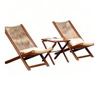 PyramDFC Madera macizaChaise de Patio Moderne, Chaise Longue d'extérieur, imperméable et Durable, Facile à déplacer, adaptée à la détente intérieure et extérieure.(Dark,80 * 49 * 74 cm)