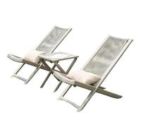 PyramDFC Madera macizaChaise de Patio Moderne, Chaise Longue d'extérieur, imperméable et Durable, Facile à déplacer, adaptée à la détente intérieure et extérieure.(Light,80 * 49 * 74 cm)