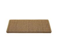 PyramDFC Tapis de marches d'escalier antidérapants et insonorisés en sisal, protègent Les marches, Absorbent l'eau et sont antidérapants, adaptés aux marches.(Dark Brown,80 * 24CM)