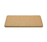 PyramDFC Tapis de marches d'escalier antidérapants et insonorisés en sisal, protègent Les marches, Absorbent l'eau et sont antidérapants, adaptés aux marches.(Light Beige,80 * 24CM)