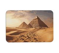 Pyramid Africa Desert Diatom Mud Tapis de bain absorbant l'humidité et la saleté, paillasson avec dos en caoutchouc antidérapant, tapis de sol pour salle de bain, baignoire, douche, évier