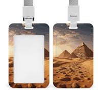 Pyramid Africa Desert Porte-badge avec cordon amovible, étanche pour bureau, lieu de travail