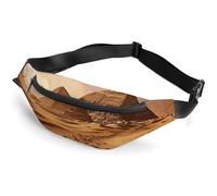 Pyramid Africa Desert Sac banane avec sangle réglable, sac à bandoulière léger, mini sac banane mains libres pour la course à pied et la salle de sport