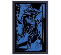 Pyramid America - Poster Yu-Gi-Oh - Dragon blanc aux yeux bleus - Poster encadré 28 x 43 cm, idéal pour la décoration de chambre, de bureau, de salon
