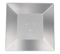 Pyramid Bouclier réflecteur carré pour chauffage de terrasse - Couvercle supérieur en aluminium - Pièce de rechange avec distance de trou de 7 cm ou 11 cm pour chauffage au propane extérieur (7 cm)