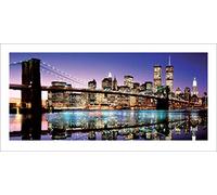 Pyramid Generic Brooklyn Bridge (Colour) 50 x 100 cm Toile Imprimée