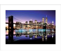 Pyramid Generic Brooklyn Bridge (Colour) 60 x 80 cm Toile Imprimée