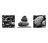Pyramid Generic Stones Triptych 33 x 95 cm Toile Imprimée