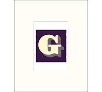 Pyramid Generic Vintage Letter (G) 24 x 30 cm montée d'impression