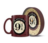 Pyramid Harry Potter Plate-forme 9 3/4 Tasse et horloge de bureau Marron